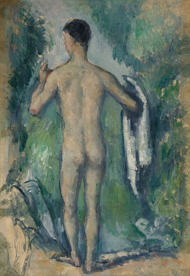 Standing Bather, Seen from the Back, 1879/82. Creator: Paul Cezanne.