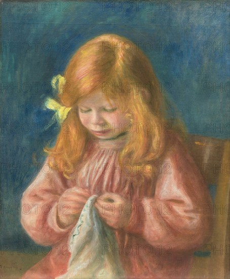 Jean Renoir Sewing, 1899/1900. Creator: Pierre-Auguste Renoir.