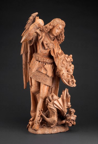 Saint Michael and the Devil, 1475/1500. Creator: Unknown.