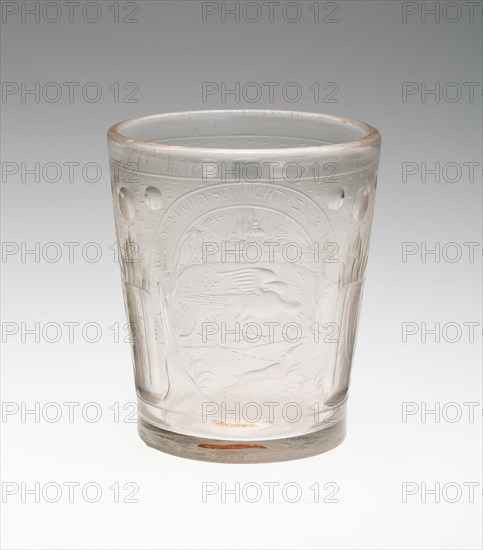 Beaker, Bohemia, 18th century. Creator: Bohemia Glass.