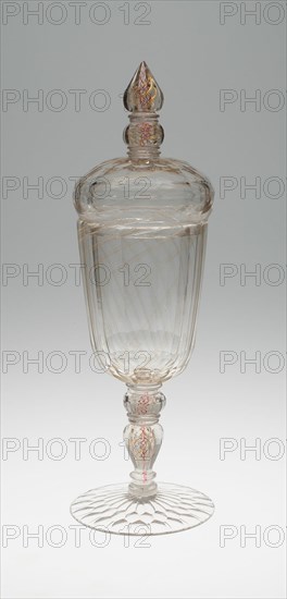 Covered Goblet (Pokal), Bohemia, 1700/50. Creator: Bohemia Glass.
