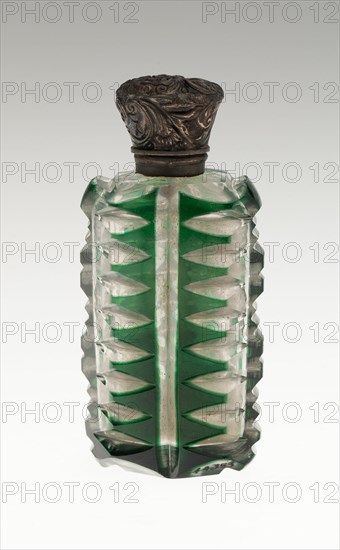 Scent Bottle, Bohemia, c. 1840/50. Creator: Bohemia Glass.