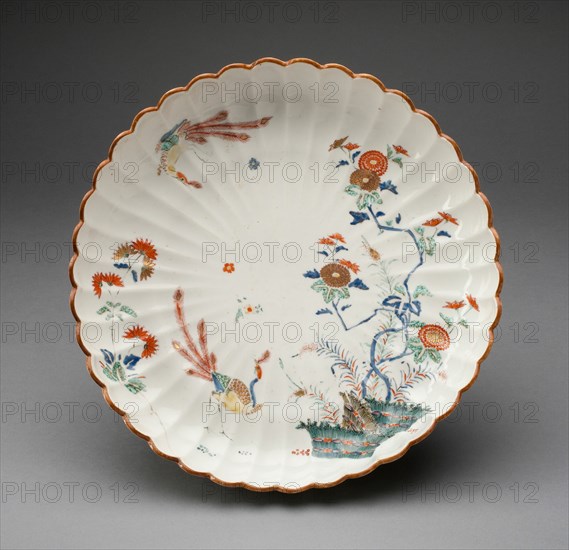 Dish, Chelsea, 1750/60. Creator: Chelsea Porcelain Manufactory.