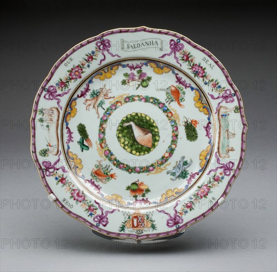 Plate, China, 1760/70. Creator: Jingdezhen Porcelain.