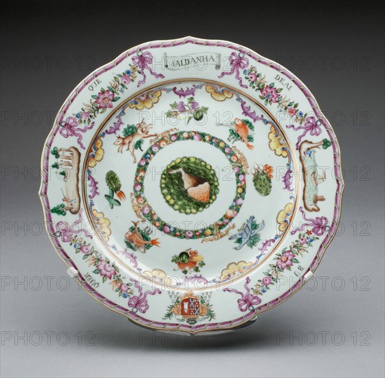 Plate, China, 1760/70. Creator: Jingdezhen Porcelain.