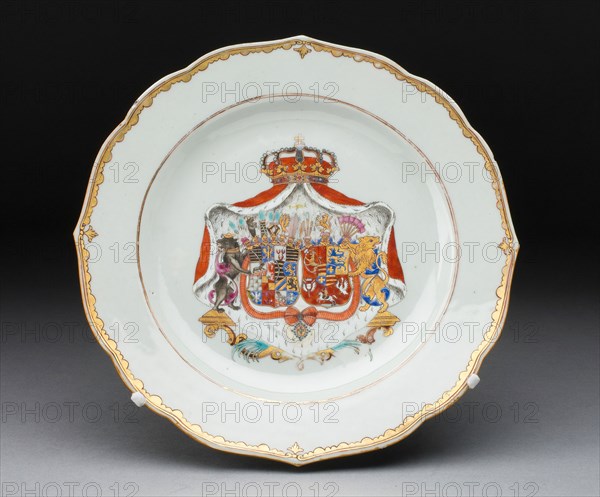 Plate, Jingdezhen, c. 1750. Creator: Jingdezhen Porcelain.