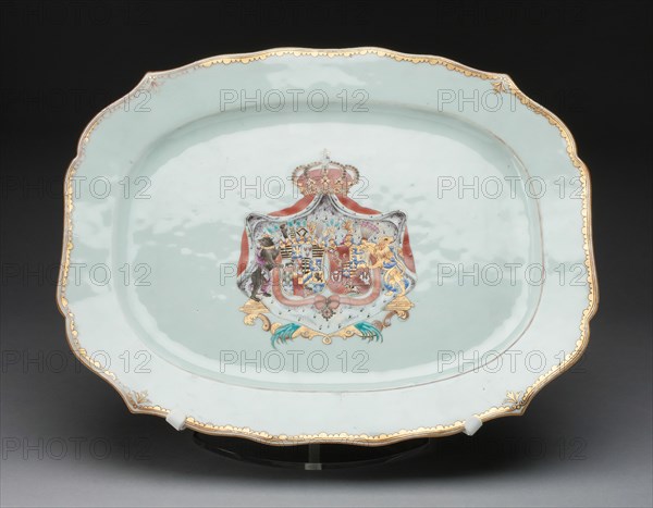 Platter, Jingdezhen, c. 1750. Creator: Jingdezhen Porcelain.