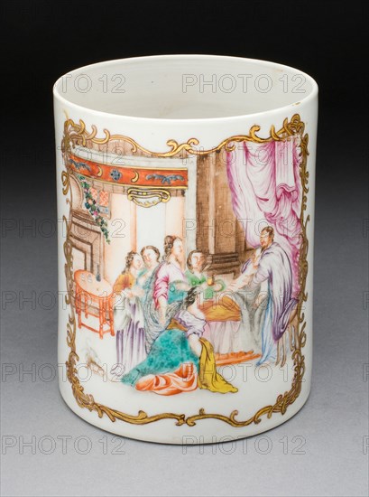 Tankard, Jingdezhen, 1750/75. Creator: Jingdezhen Porcelain.