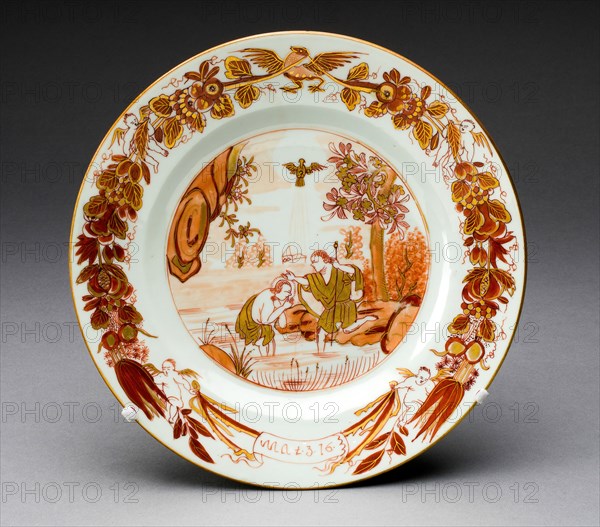 Plate, Jingdezhen, c. 1750. Creator: Jingdezhen Porcelain.