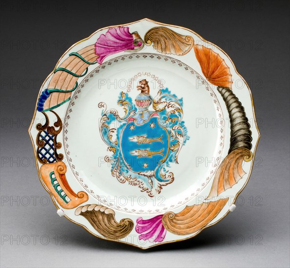 Plate, Jingdezhen, c. 1723/40. Creator: Jingdezhen Porcelain.