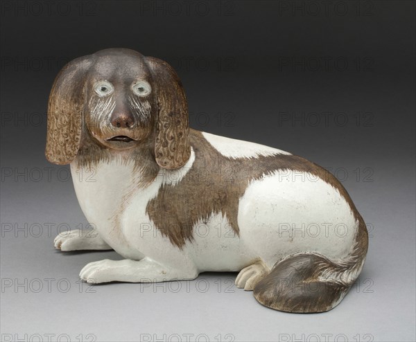 Spaniel, Jingdezhen, c. 1760. Creator: Jingdezhen Porcelain.