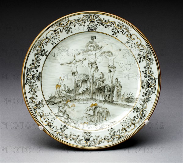 Plate, Jingdezhen, c. 1750. Creator: Jingdezhen Porcelain.