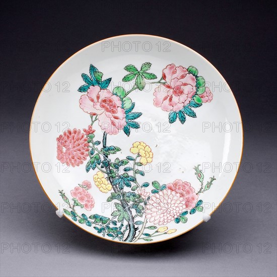 Dish, China, c. 1725, Qing Dynasty (1644-1911), Yongzhen period (1723-1735). Creator: Unknown.