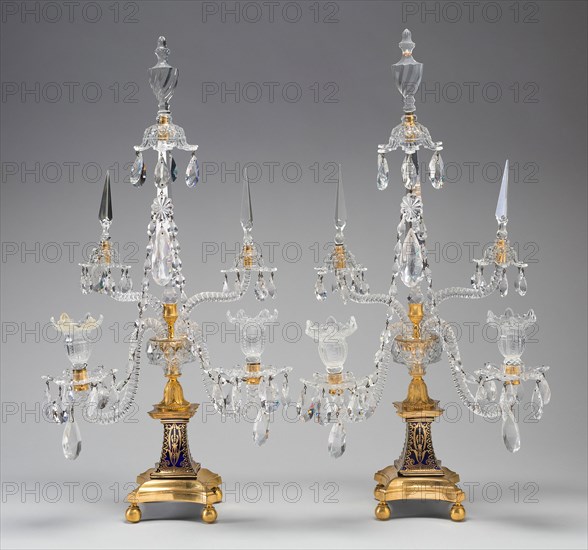 Two Candelabra, England, 1780/1800. Creator: Unknown.