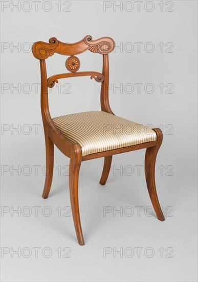 Side Chair (one of two), England, c. 1820. Creator: Unknown.