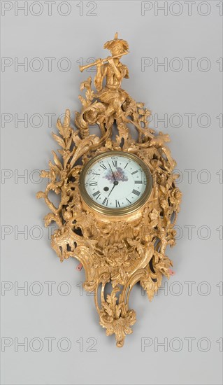 Wall Clock, England, c. 1750. Creator: Unknown.