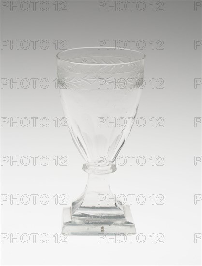 Dwarf Ale Glass, England, 1750/1850. Creator: Unknown.