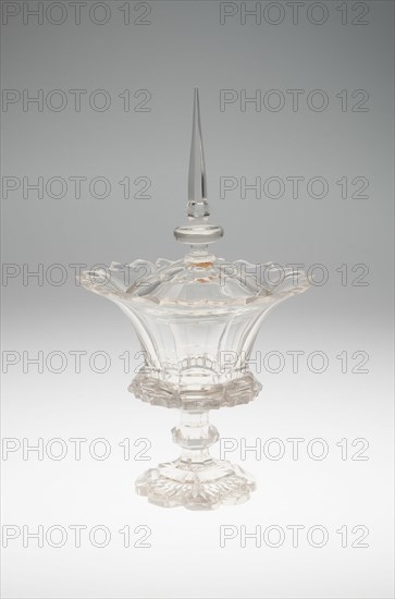 Compote and Cover, Bristol, c. 1850. Creator: Unknown.