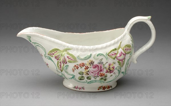 Sauceboat, Chelsea, 1760/70. Creator: Unknown.