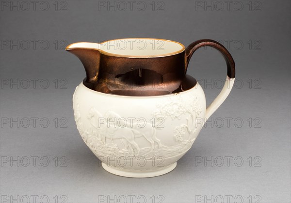 Pitcher, Staffordshire, c. 1830. Creator: Staffordshire Potteries.