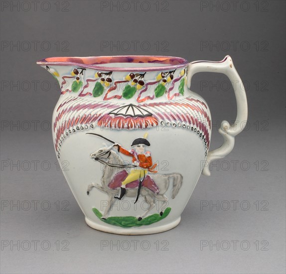 Pitcher, Staffordshire, c. 1815. Creator: Staffordshire Potteries.