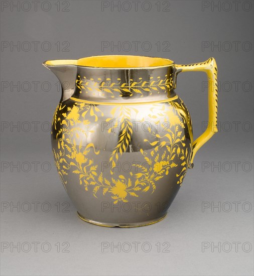 Pitcher, Staffordshire, 1810/20. Creator: Staffordshire Potteries.