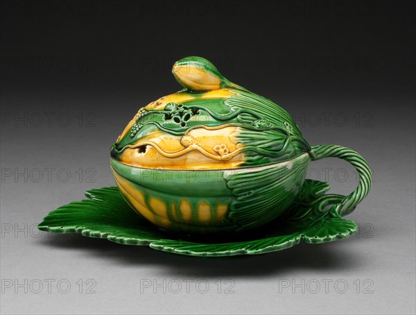 Melon Tureen, Staffordshire, 1760/70. Creator: Staffordshire Potteries.