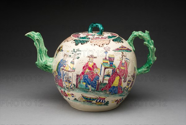 Punch Pot, Staffordshire, 1755/65. Creator: Staffordshire Potteries.