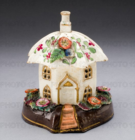 Incense Burner, Staffordshire, c. 1830. Creator: Staffordshire Potteries.