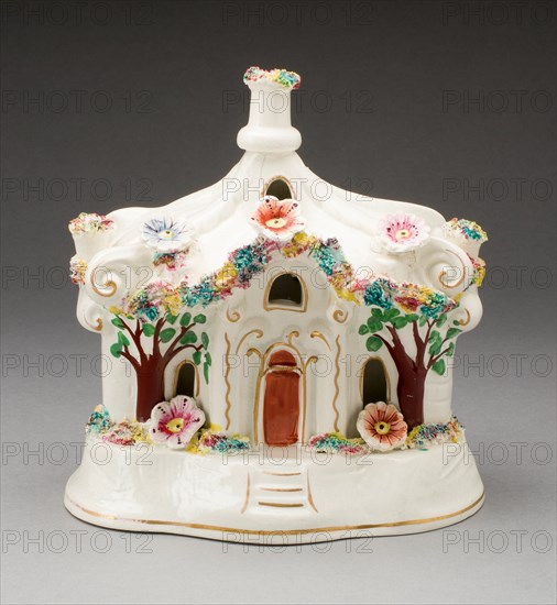 Incense Burner, Staffordshire, c. 1830. Creator: Staffordshire Potteries.