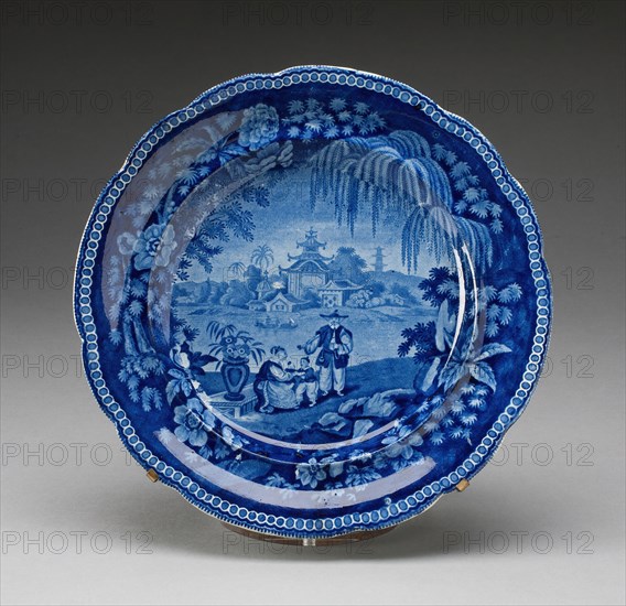 Plate, Staffordshire, Mid 19th century. Creator: Staffordshire Potteries.