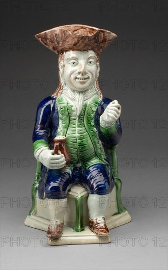 Toby Jug, Staffordshire, 1780/90. Creator: Staffordshire Potteries.