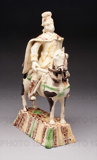 Prussian Hussar, Staffordshire, 1750/65. Creator: Staffordshire Potteries.