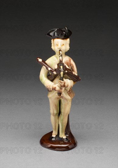 Bagpiper, Staffordshire, 1750/70. Creator: Staffordshire Potteries.