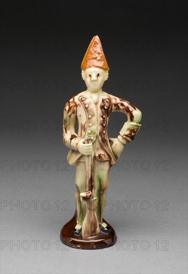 Soldier, Staffordshire, 1750/70. Creator: Staffordshire Potteries.