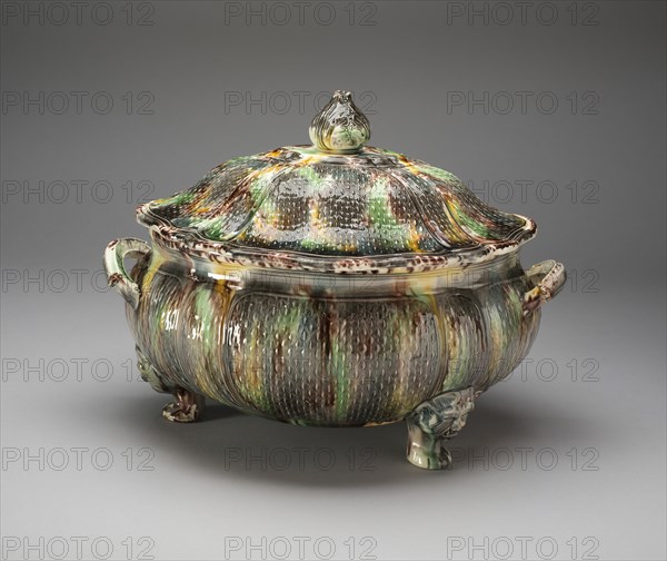 Tureen, Staffordshire, 1750/65. Creator: Staffordshire Potteries.