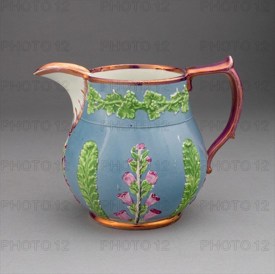 Pitcher, Staffordshire, c. 1830. Creator: Staffordshire Potteries.