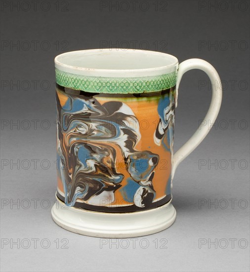 Tankard, Staffordshire, c. 1810. Creator: Staffordshire Potteries.