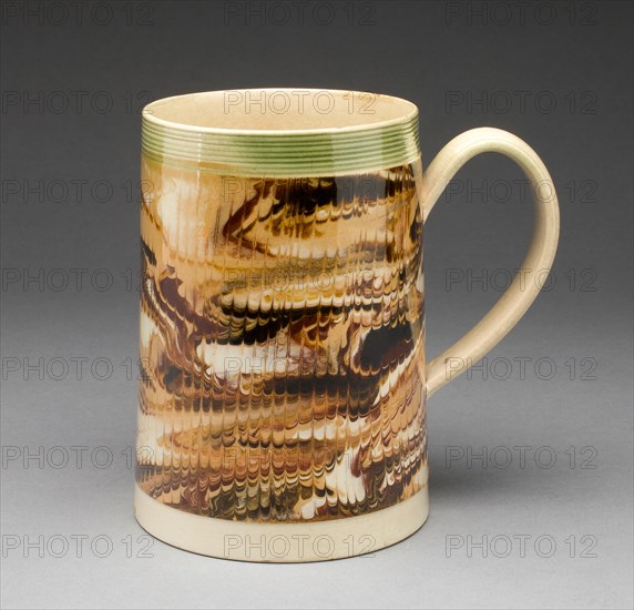 Tankard, Staffordshire, c. 1810. Creator: Staffordshire Potteries.