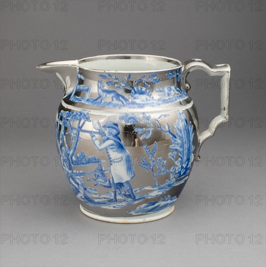 Pitcher, Staffordshire, 1810/20. Creator: Staffordshire Potteries.