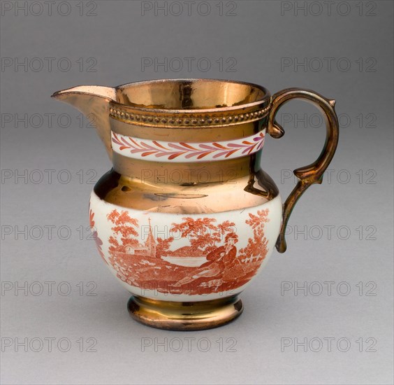 Pitcher, Staffordshire, 1810/20. Creator: Staffordshire Potteries.