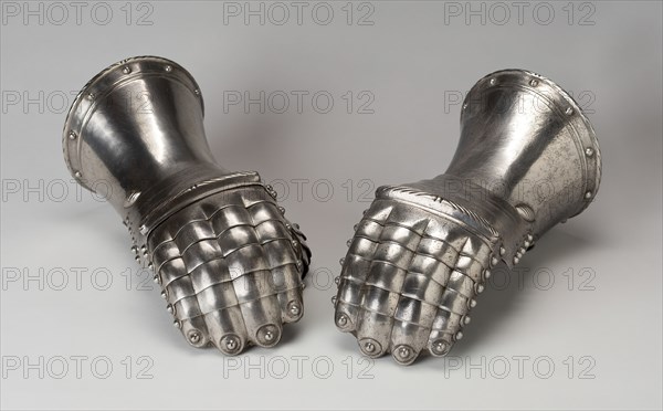 Pair of Mitten Gauntlets, Europe, probably 19th century. Creator: Unknown.