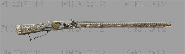 Wheellock Rifle, Germany, 1577. Creator: Unknown.