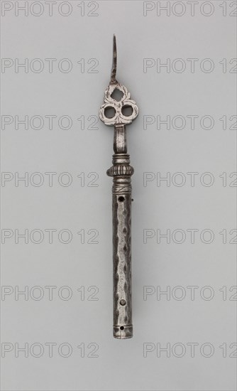 Wheel-Lock Spanner, Turnscrew, and Adjustable Powder-Measure, Germany, first half of 17th cent. Creator: Unknown.