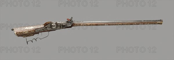 Wheellock Rifle, Germany, 1595. Creator: Unknown.