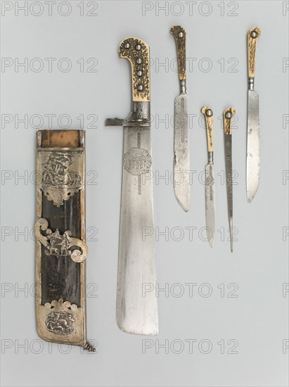 Hunting Trousse (Waidpraxe) with the Coat of Arms and Initials of Christian II, Elector of Saxony... Creator: Joachim Put.