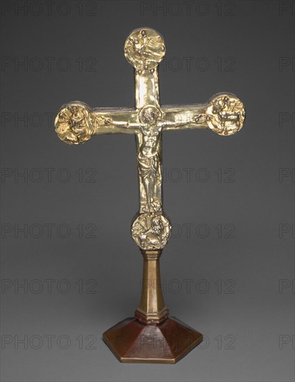 Altar Cross, Brunswick, c. 1325; foot: 15th century. Creator: Unknown.