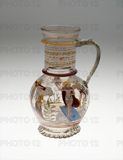 Wine Jug with the Lamb of God, Germany, c. 1630. Creator: Unknown.