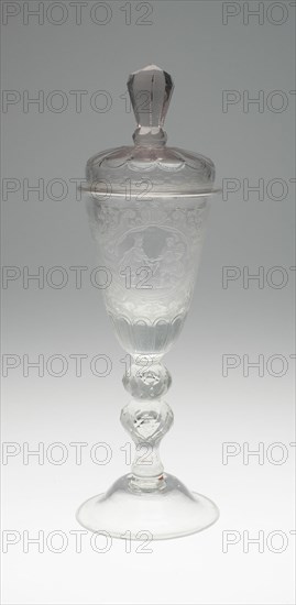 Goblet with Cover, Lauenstein, c. 1730. Creator: Unknown.