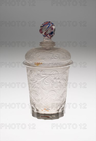 Tumbler with Cover, Potsdam, Early 18th century. Creator: Unknown.